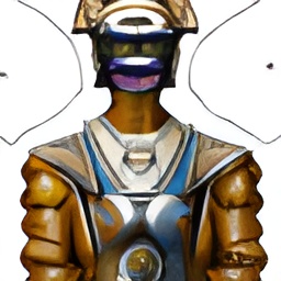 generated: A portrait of a metal statue of a pharaoh wearing steampunk glasses and a leather jacket over a white t-shirt that has a drawing of a space shuttle on it. #6